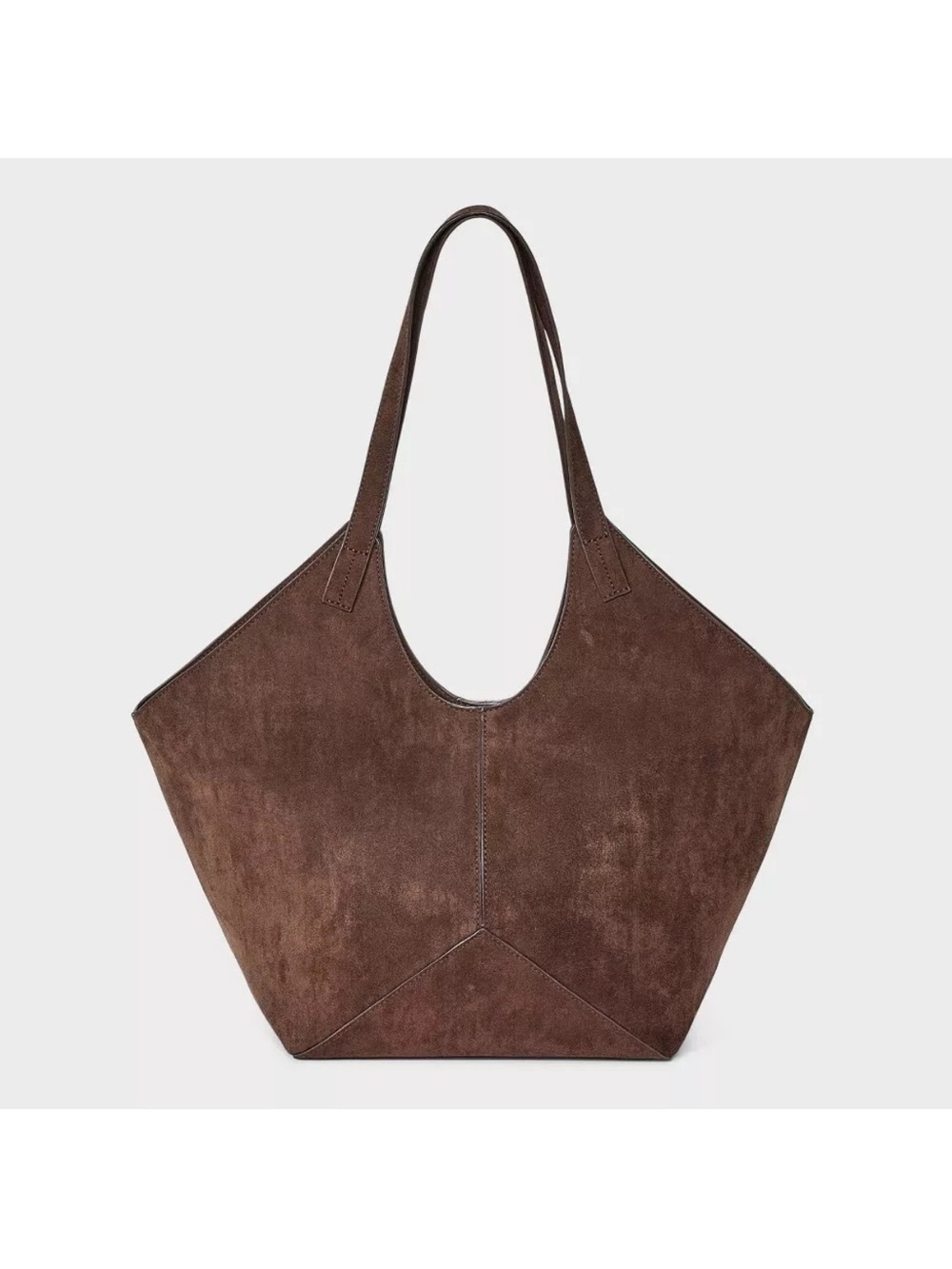 Brown Suede Tote Bag - Women